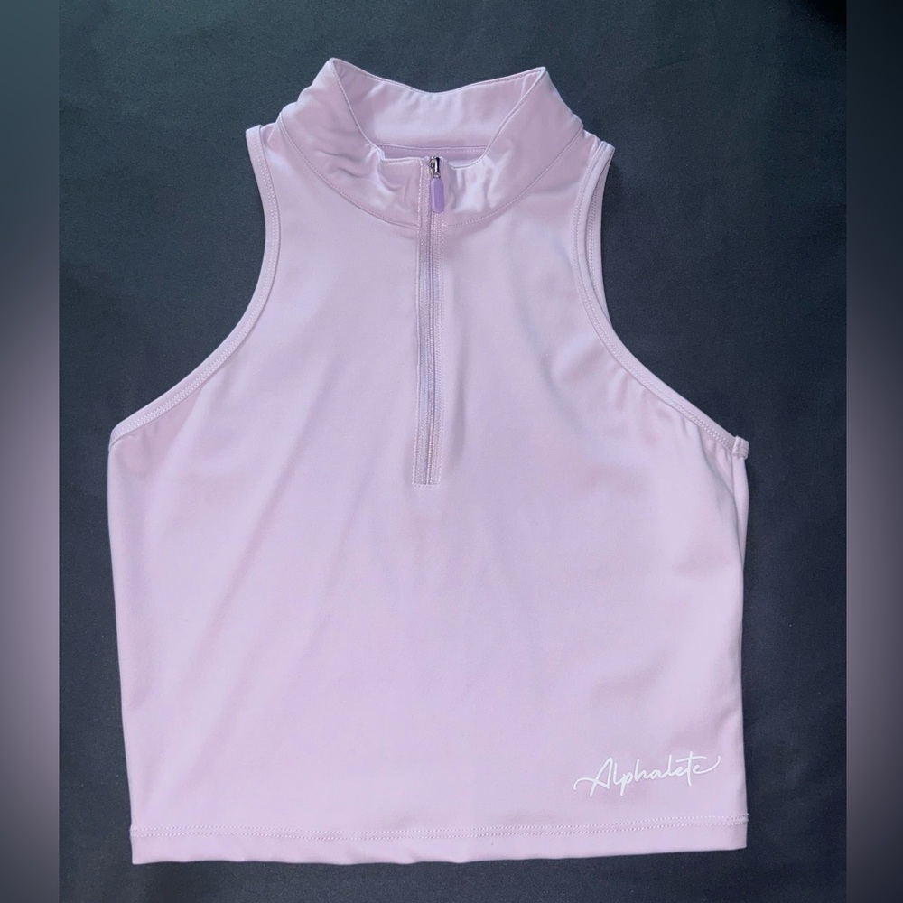 Alphalete Zip Up Crop Top